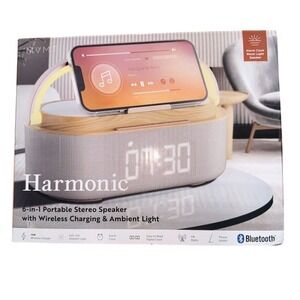 COLSUR Harmonic 6-in-1 Portable Bluetooth Speaker with Wireless Charging